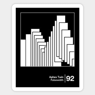 Aphex Twin - Pulsewidth / Minimalist Style Graphic Design Magnet